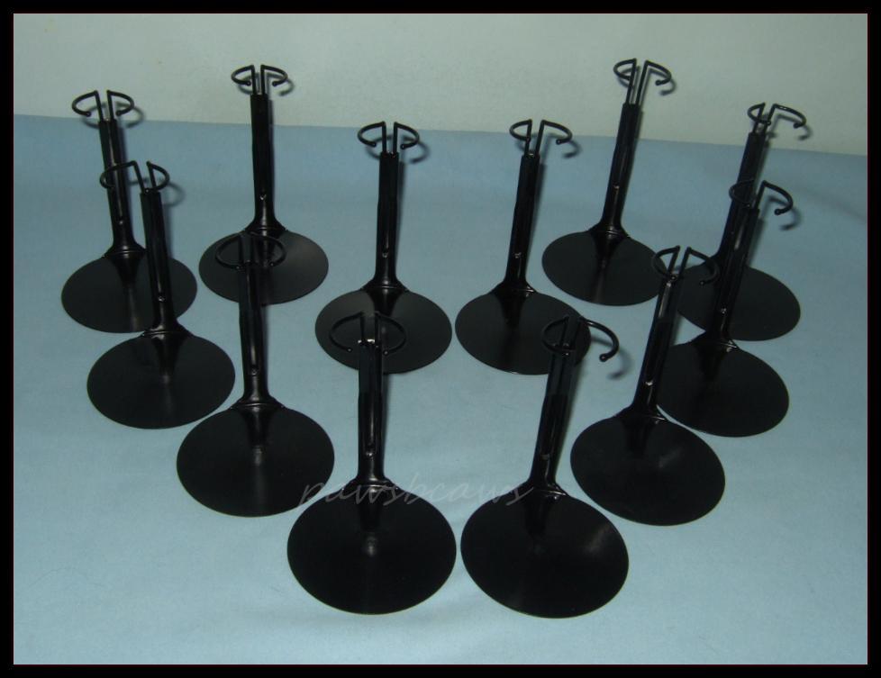 12 BLACK Kaiser 20SMB Action Figure DISPLAY STANDS fit 7"8" NECA Play Arts MEGO