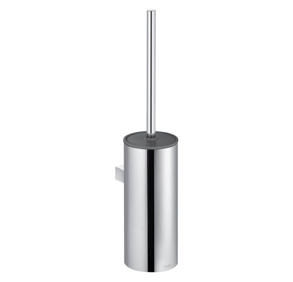 KEUCO 12769 010101 Collection Moll Toilet Brush Set - Chrome Plated/ Anthracite