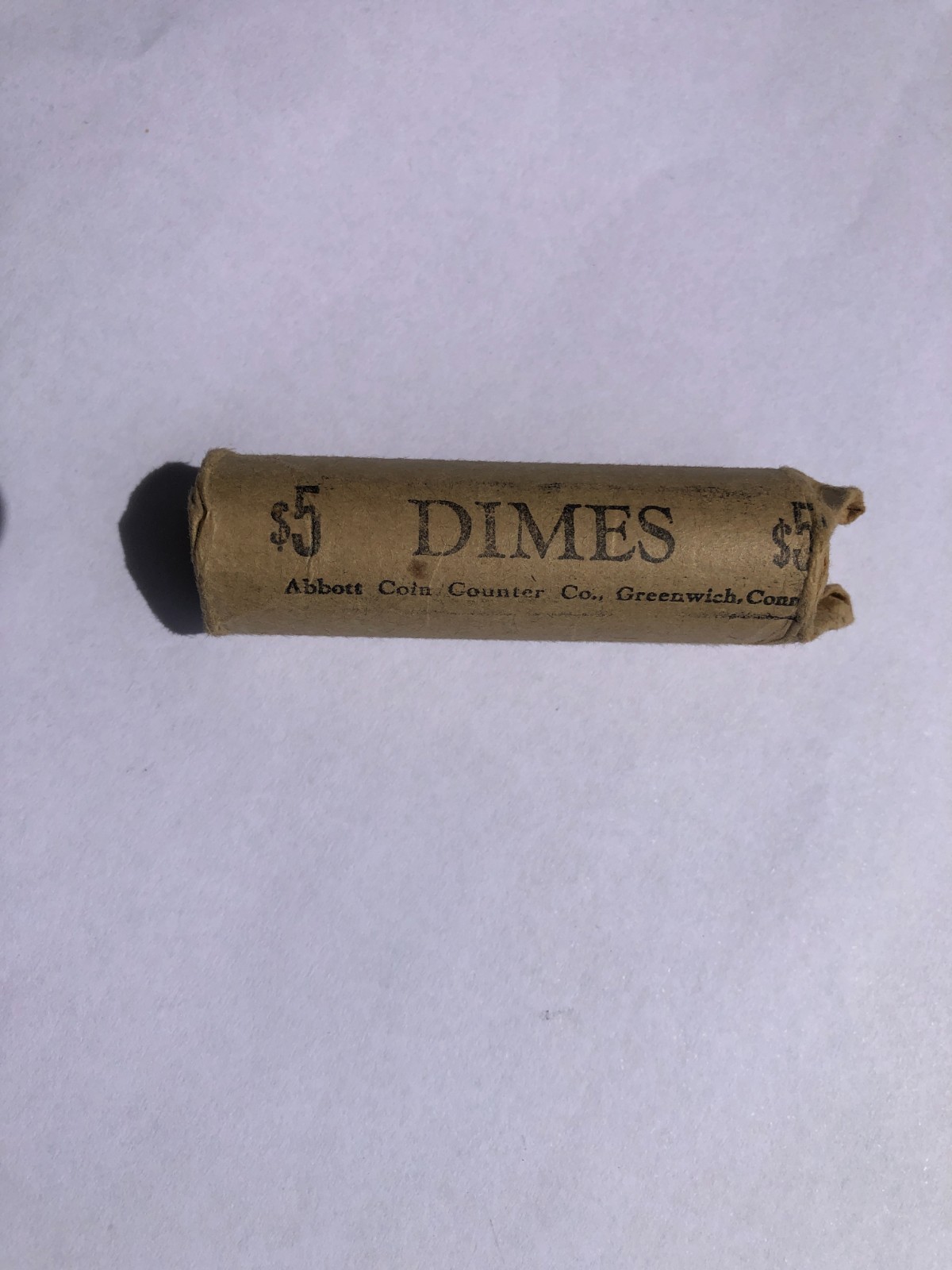 1963 D roosevelt dime obw bu roll