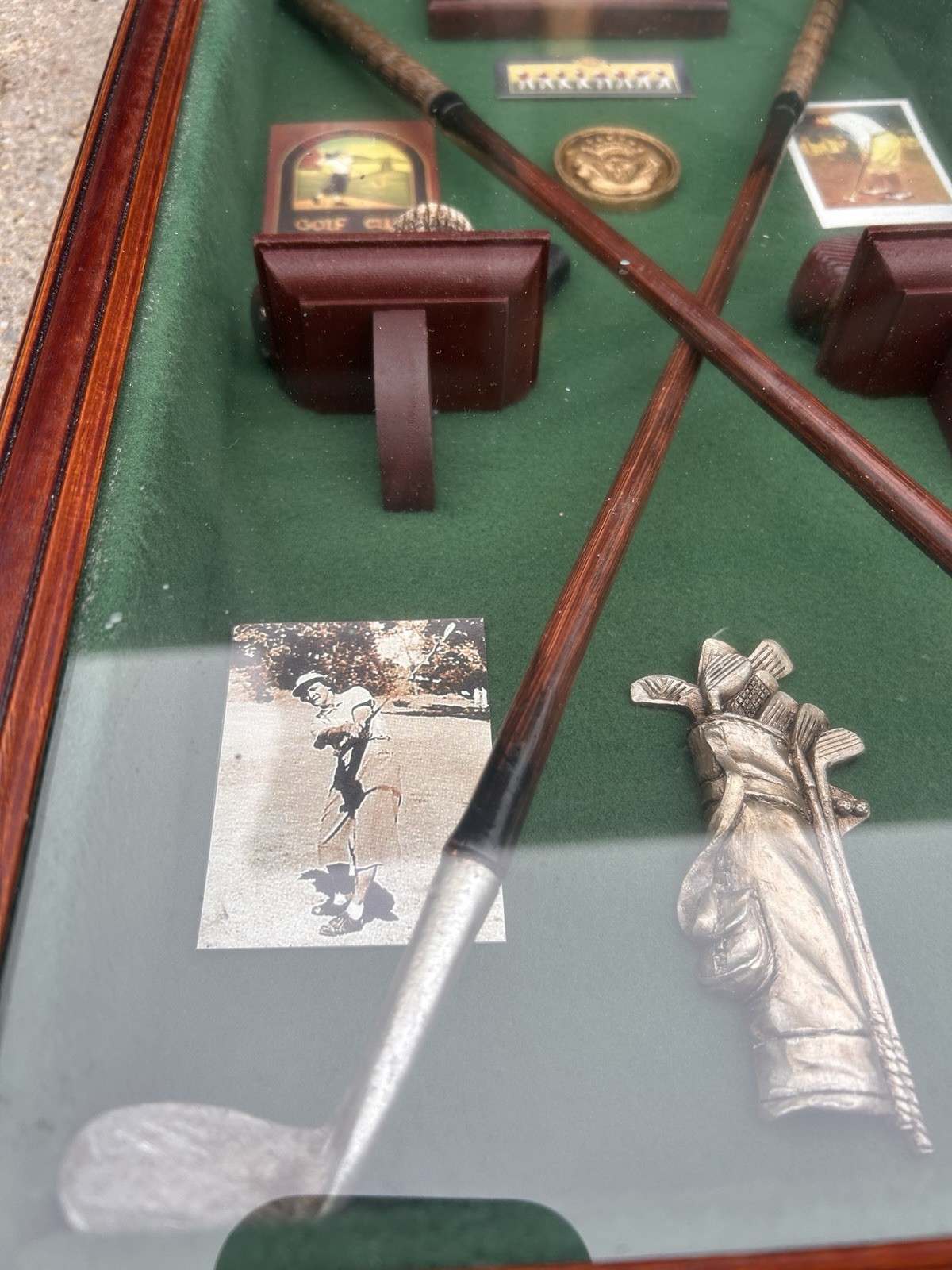 vintage Hice Golf Club Shadow Box