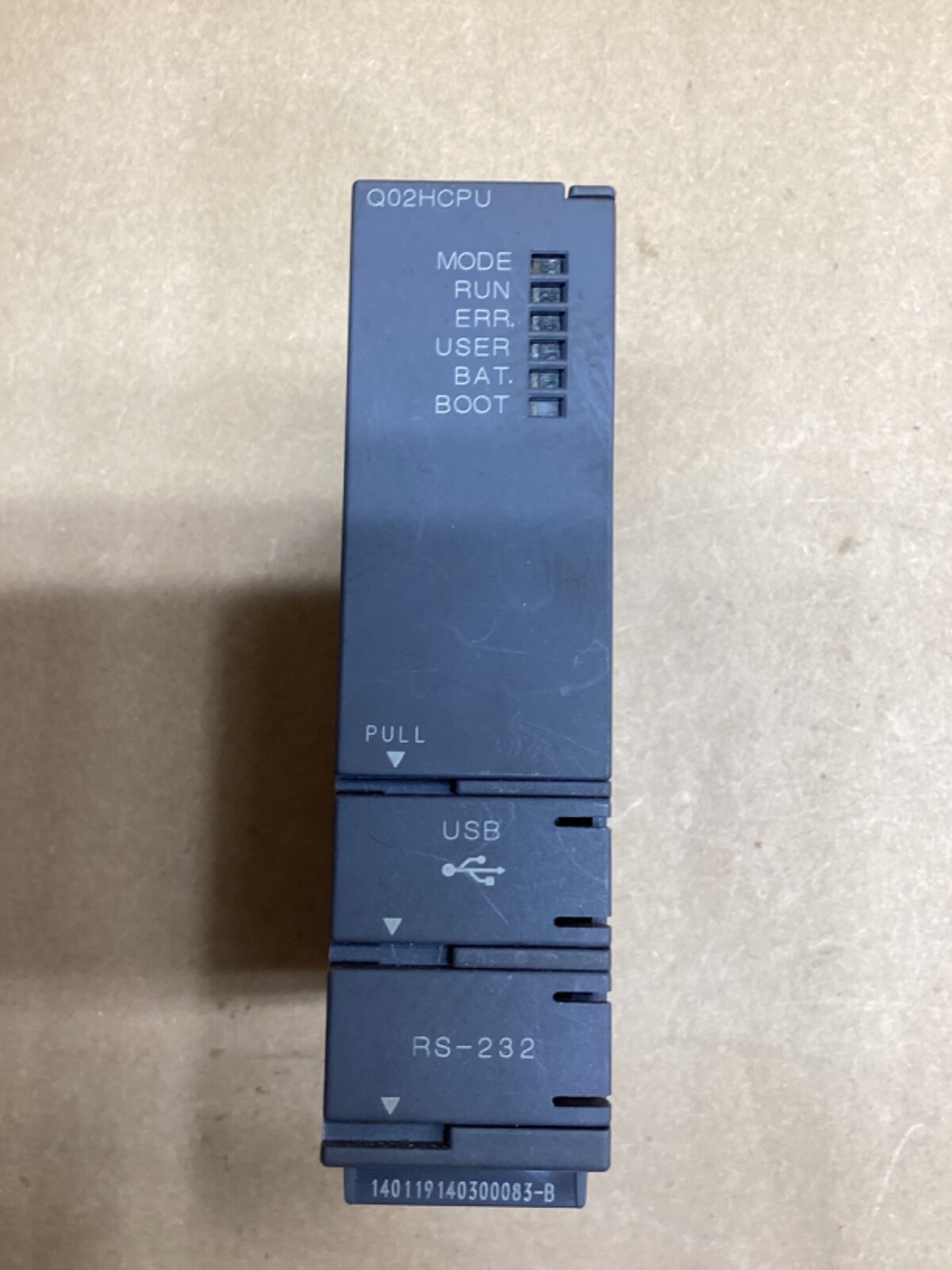 Mitsubishi Q02HCPU PLC CPU Control Unit USB RS-232 #118L18