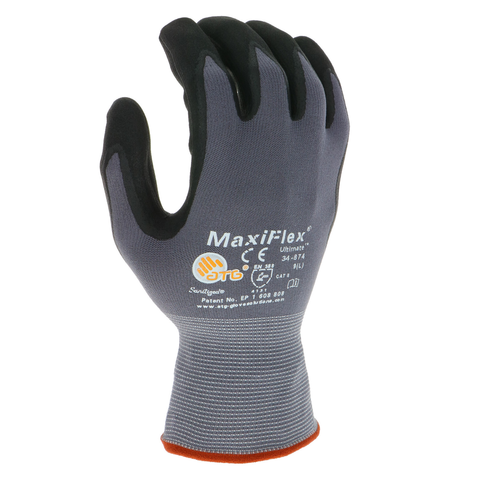 PIP 34-874 MaxiFlex Ultimate Micro Foam Nitrile Grip Coated WORK GLOVES 12 PAIR