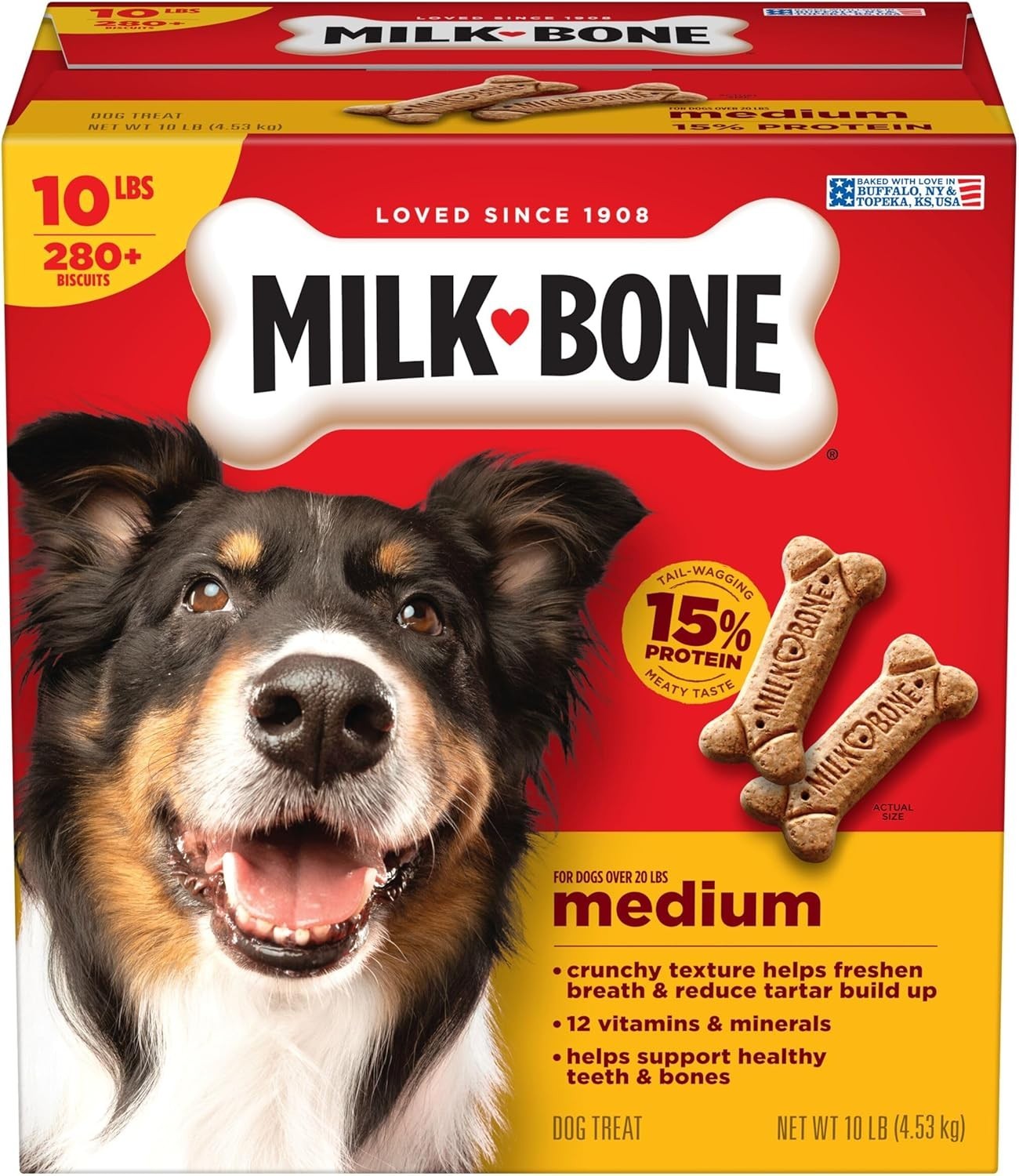 10 LBS Milk-Bone Original Dog Treats Biscuits for Medium Dogs, PET SUPPLY