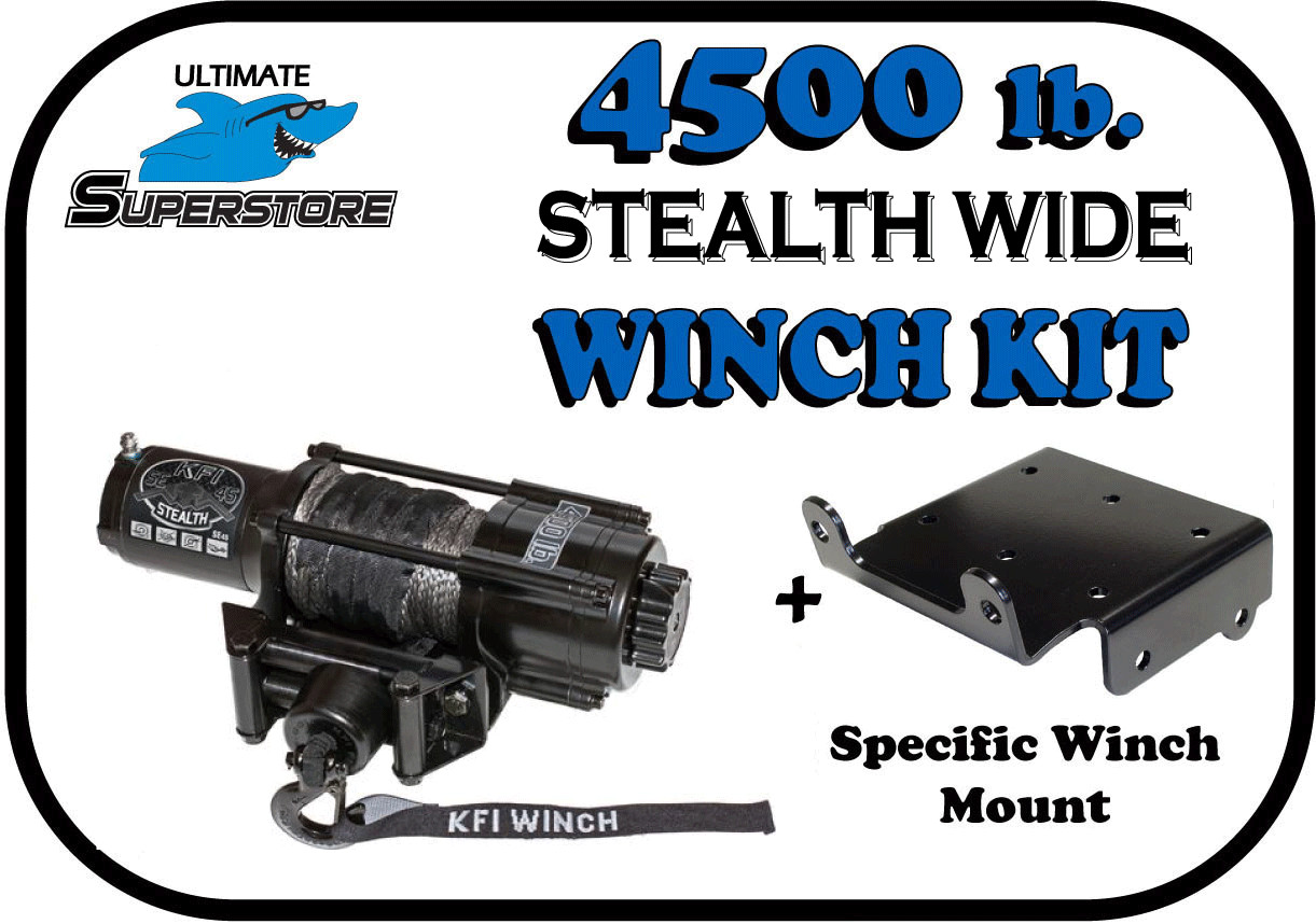 KFI STEALTH WIDE Winch Kit 4500 lb. '20-'23 POLARIS Ranger 1000 Premium EPS Crew