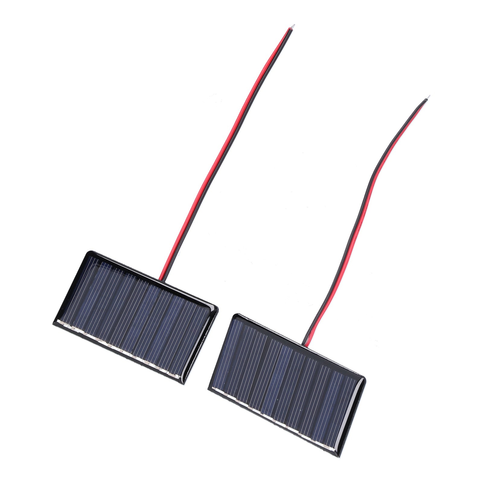 2Pcs Solar Panel Module Polysilicon Micro Mini Glue Power Solar Cells New