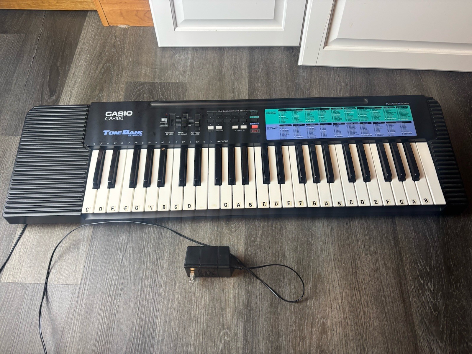 Casio Tone Bank CA-100 49-Key Electronic Keyboard TESTED