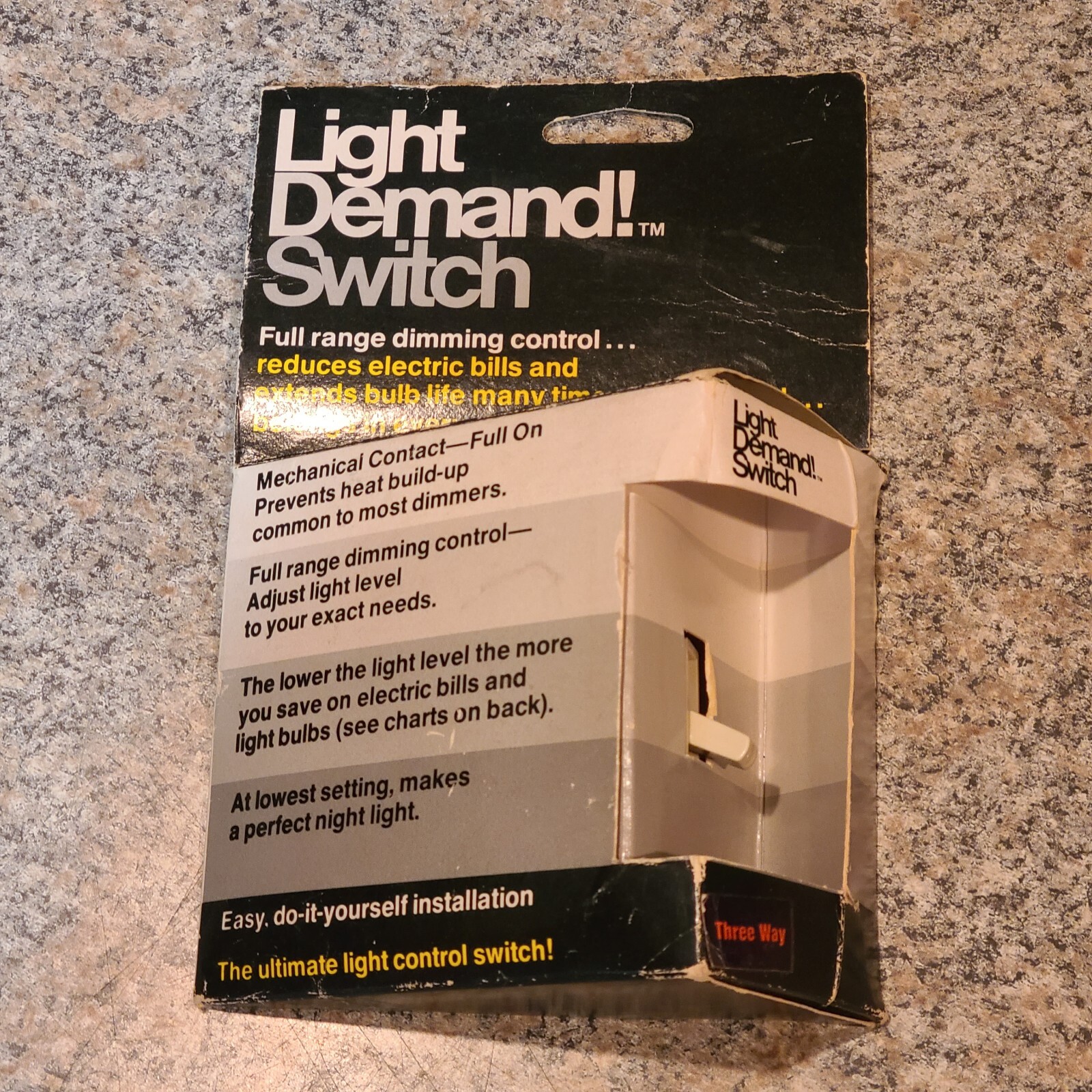 Vintage New Old Stock Light Demand Switch Three-way 1976 Power Controls Corp (C7