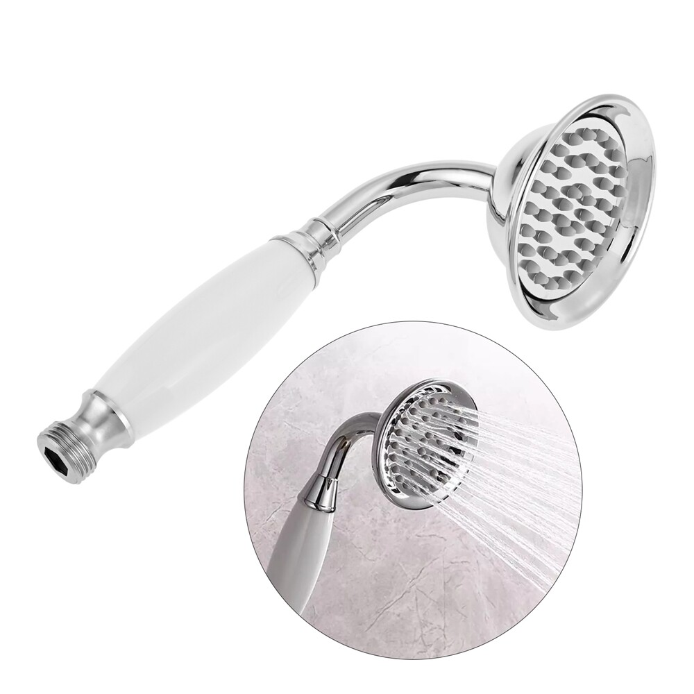 1Pc Handheld Shower Spray Vintage Telephone Shape Chrome Ceramic SPA Shower Head
