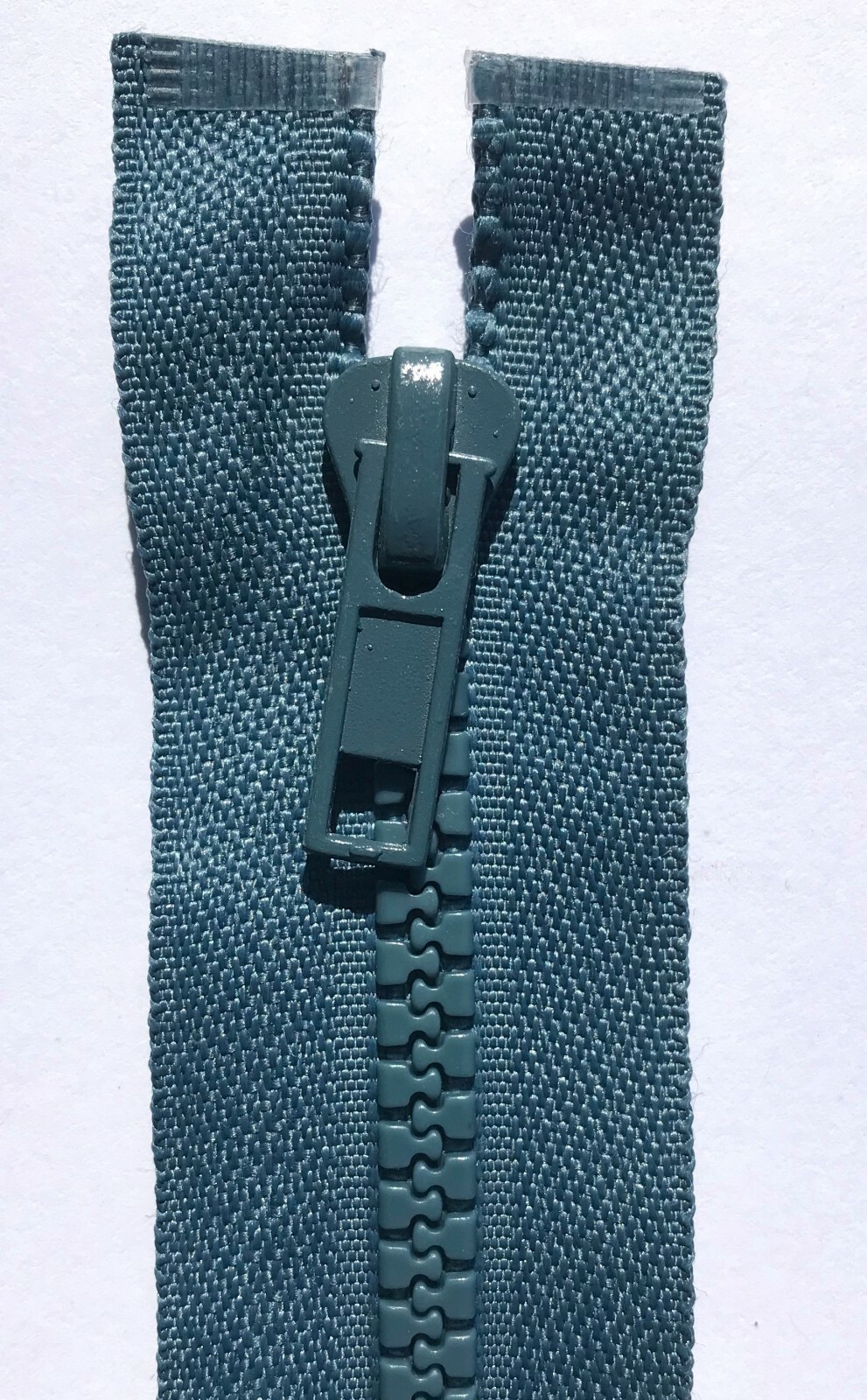75cm School Grey Open End Chunky Zip