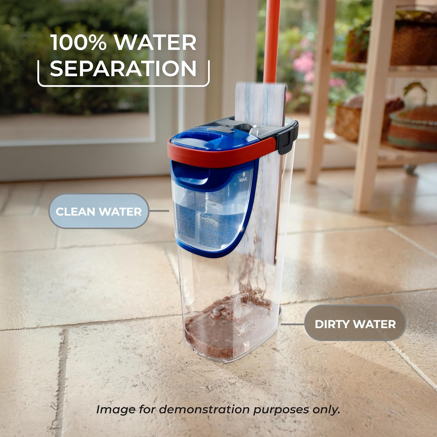 H2Pro Flat Mop System | Quick Cleaning Tool | Clean with Clean Water | Machine W