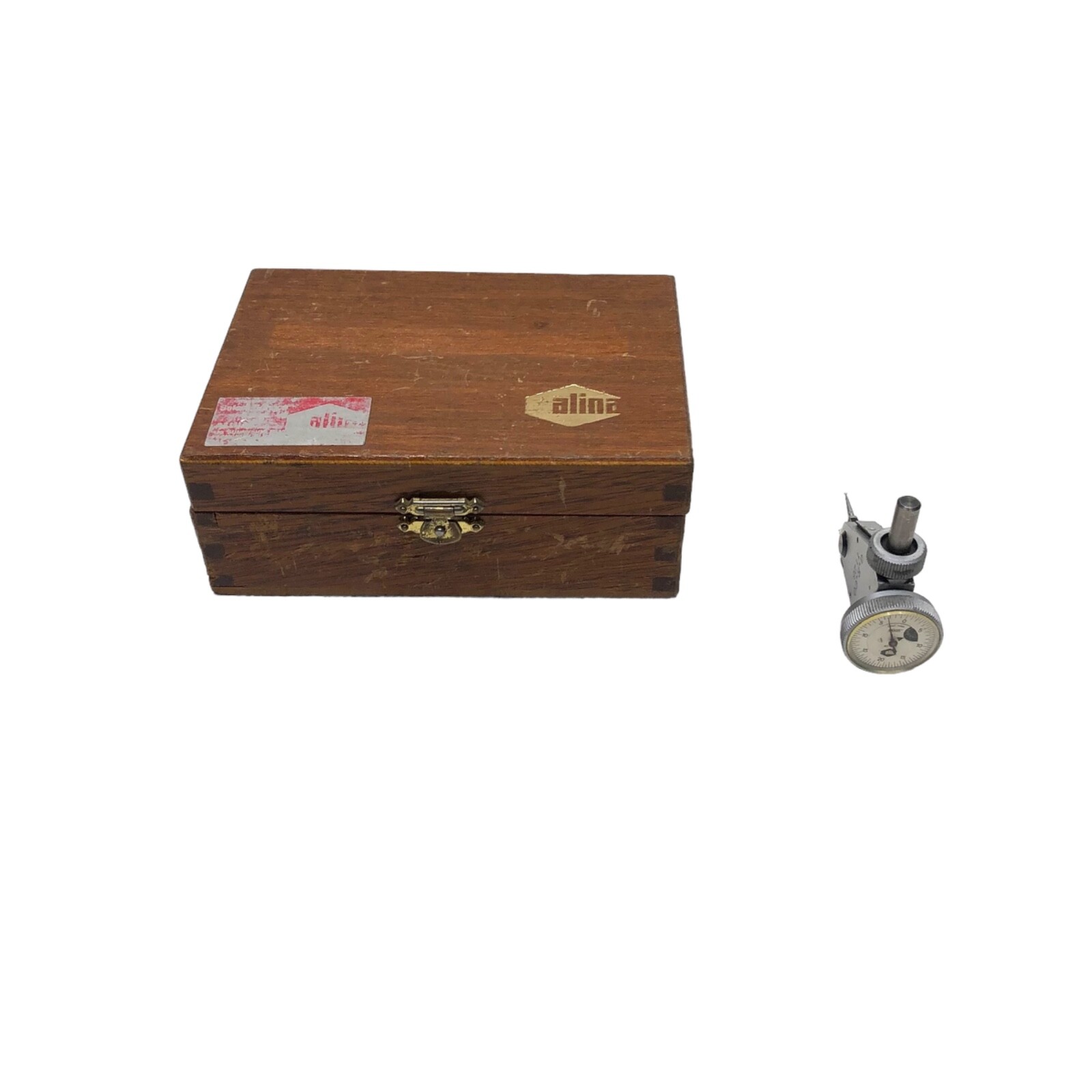 Alina Dial Test Indicator 41-621 -- .0005" Resolution -- Swiss Made In Wood Box