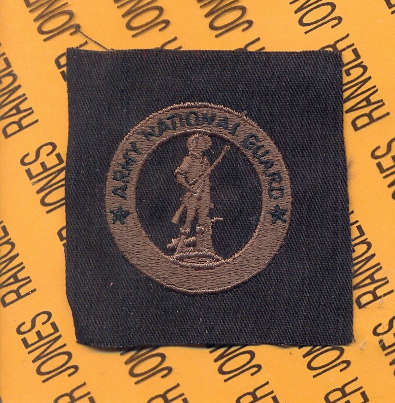 Army National Guard Recruiter ARNG OD Green & Black badge cloth patch #2