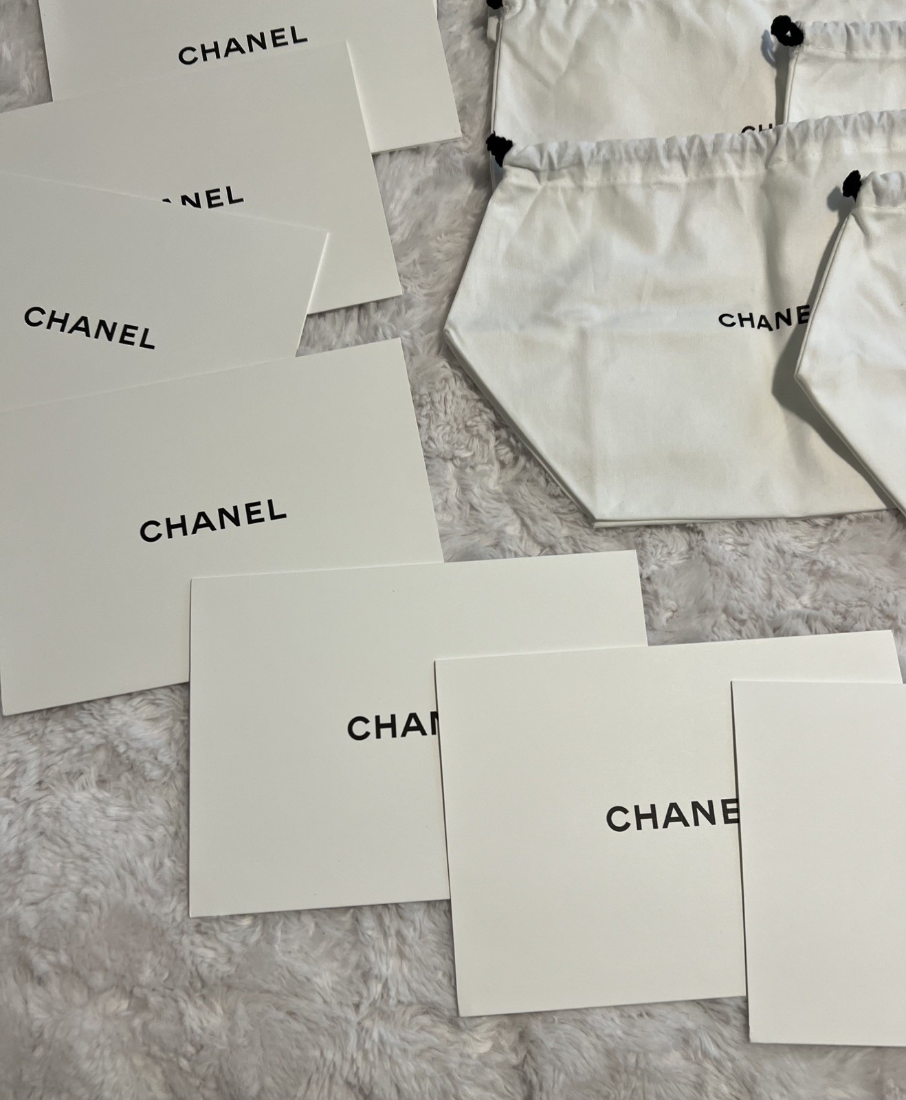 Authentic Chanel Dust bags & Cards Bundle