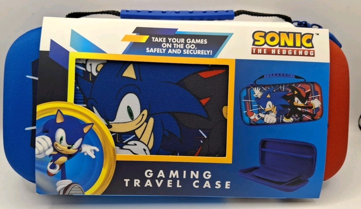 Sonic The Hedgehog Shadow Nintendo Switch 1 Video Console Travel Case w/Handle