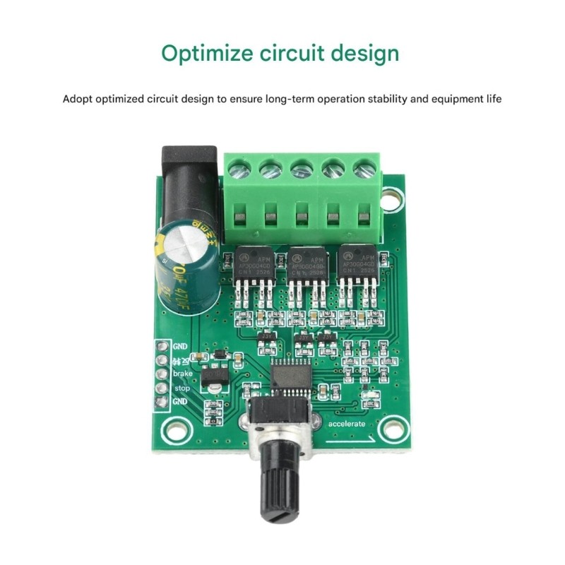 5V to 24V Input 75W Brushless Motor Driver Board for Fan Speed Regulator Module