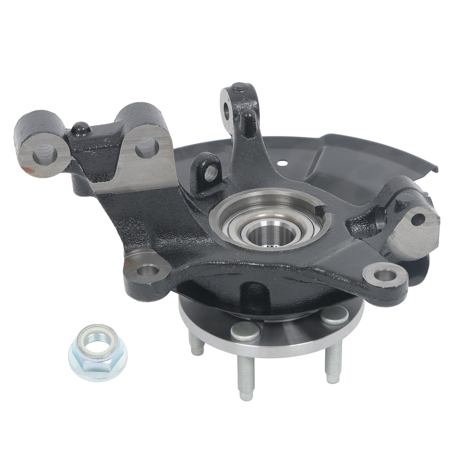 Labwork Front Right Steering Knuckle & Wheel Hub Bearing for 2011-14 Ford Edge
