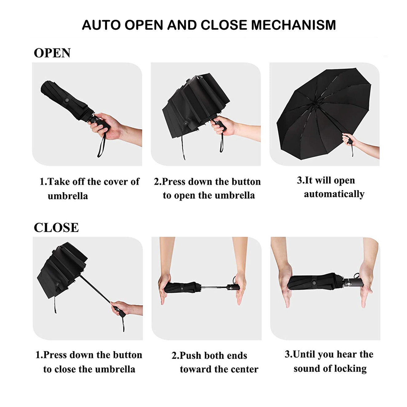 MINI Cooper Umbrella Official Compact Folding Windproof Accessories Gift Brolly