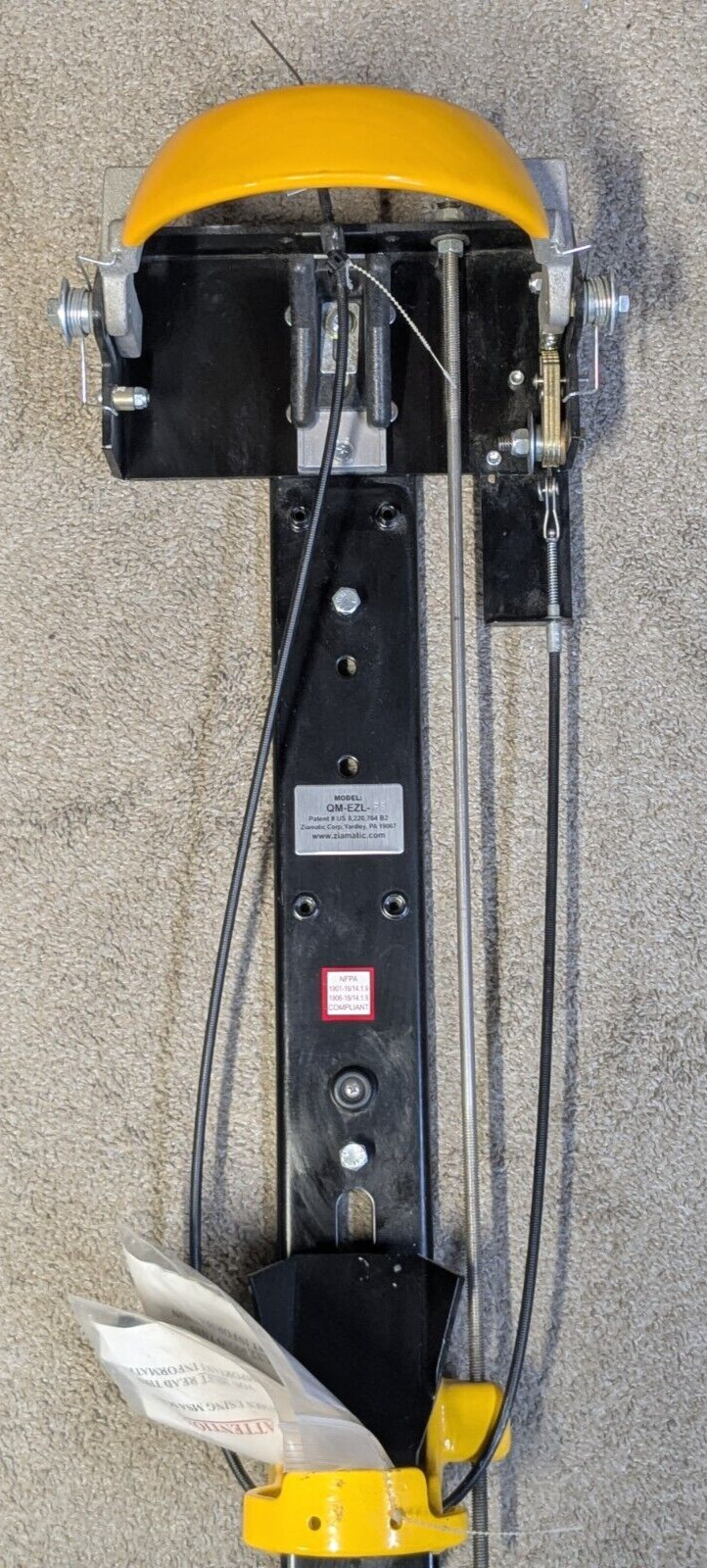 NEW ZICO Ziamatic EZ-LOC SCBA Tank Bracket with Pull Release QM-EZL-FS