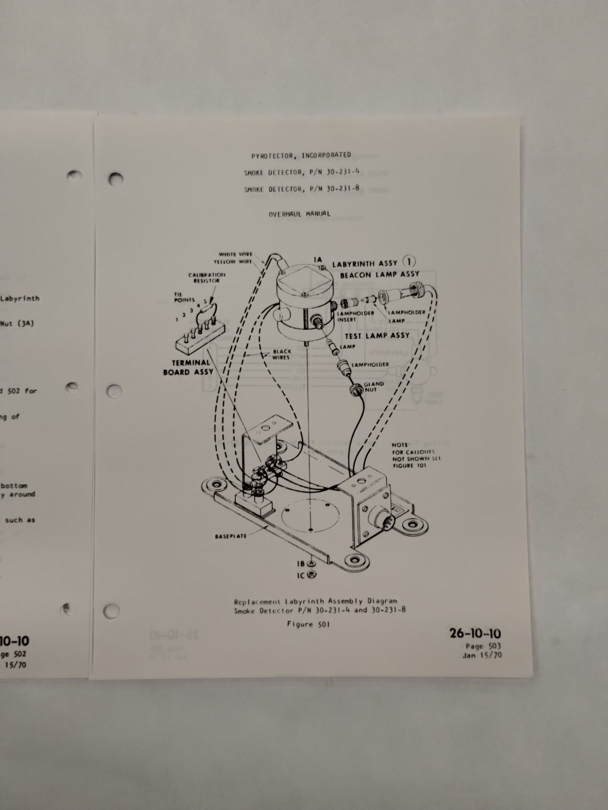 Pyrotector Incorporated Smoke Detector Overhaul Manual-Original