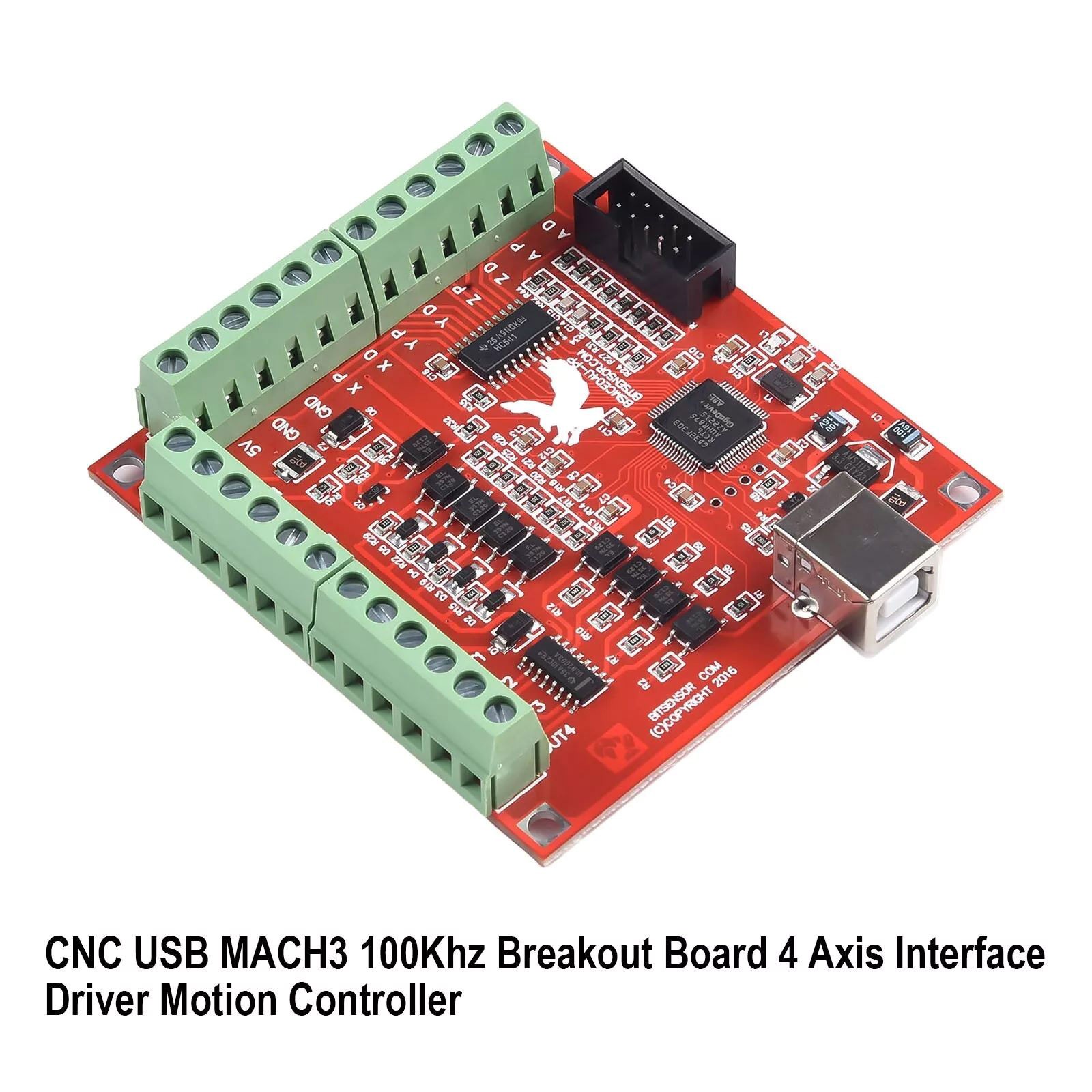 Plug&play CNC USB Breakout Board 4 Axis Interface Driver Controller For MACH 3