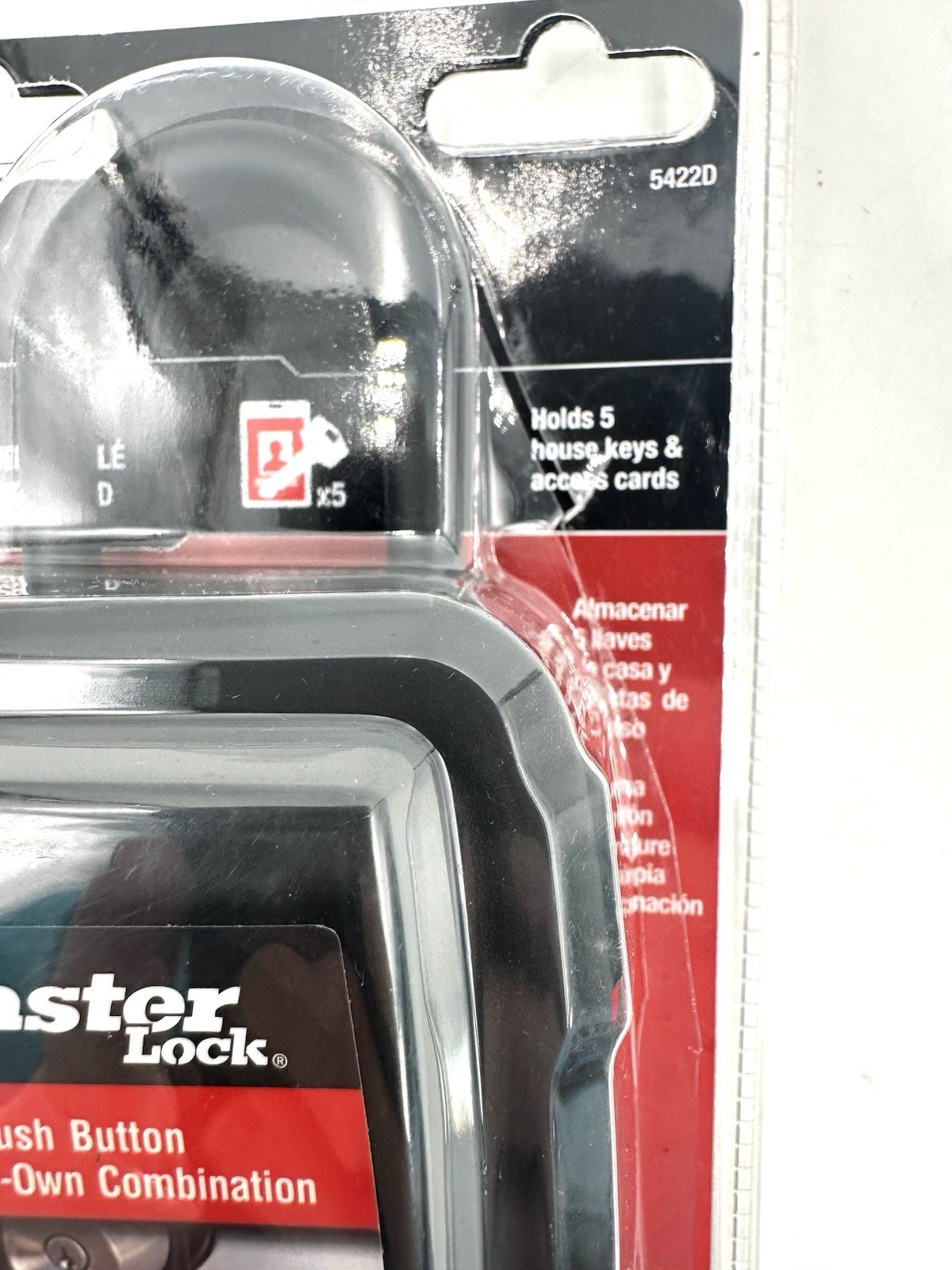 Master Lock Lock Box Combination Push Button Portable Key Safe New Open Box