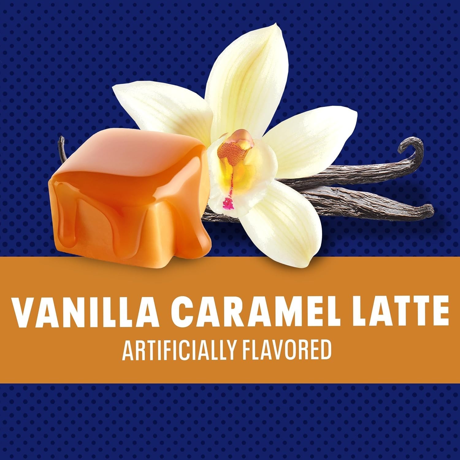 Indulge in 8.7 oz Vanilla Caramel Latte Instant Coffee Mix - Easy & Kosher