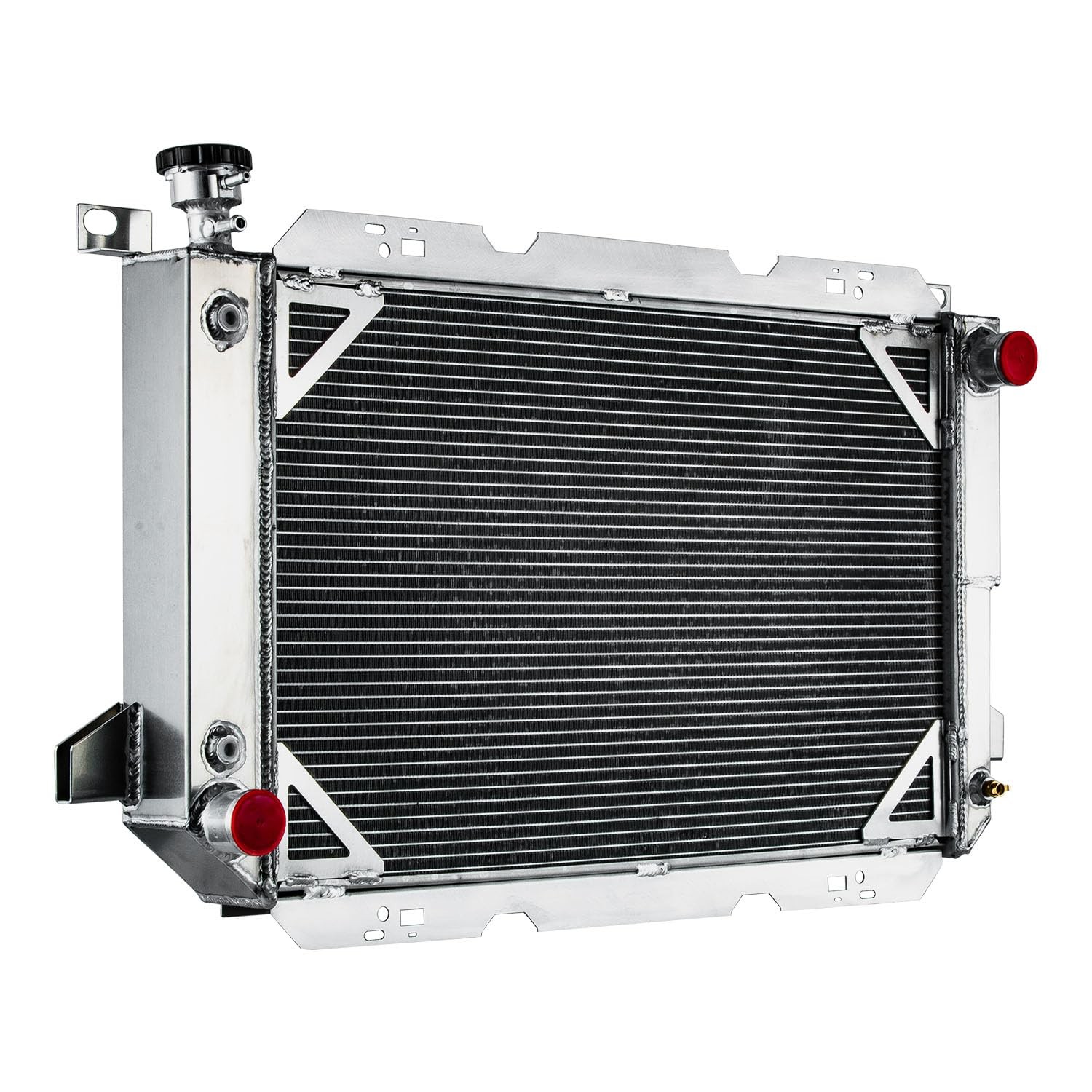 4 Row Radiator for 1985-1996 Ford F150 F250 F350 F450 Bronco 5.0 5.8 7.5 V8