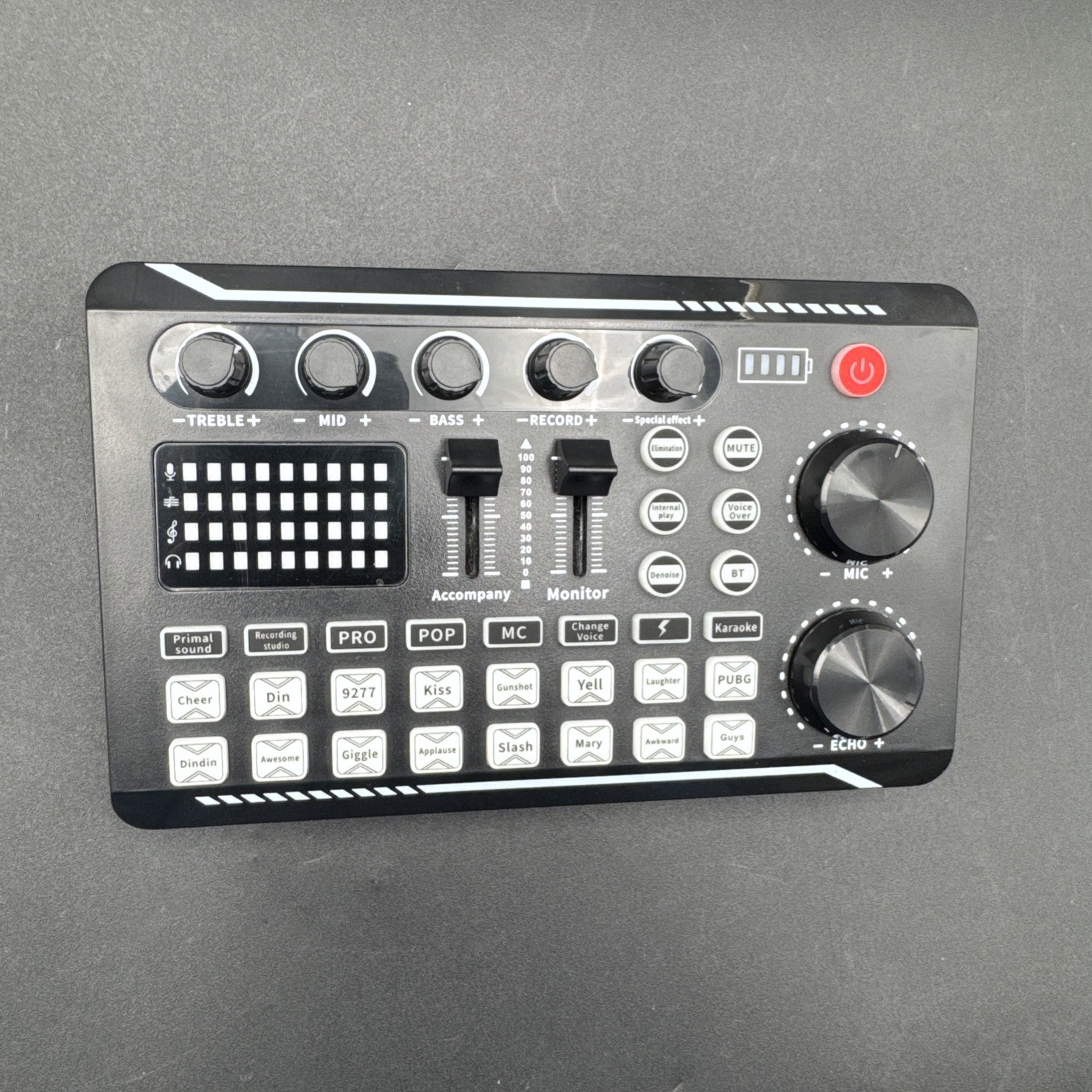 Live Sound Card Audio Interface Effects Voice Changer DJ Mixer