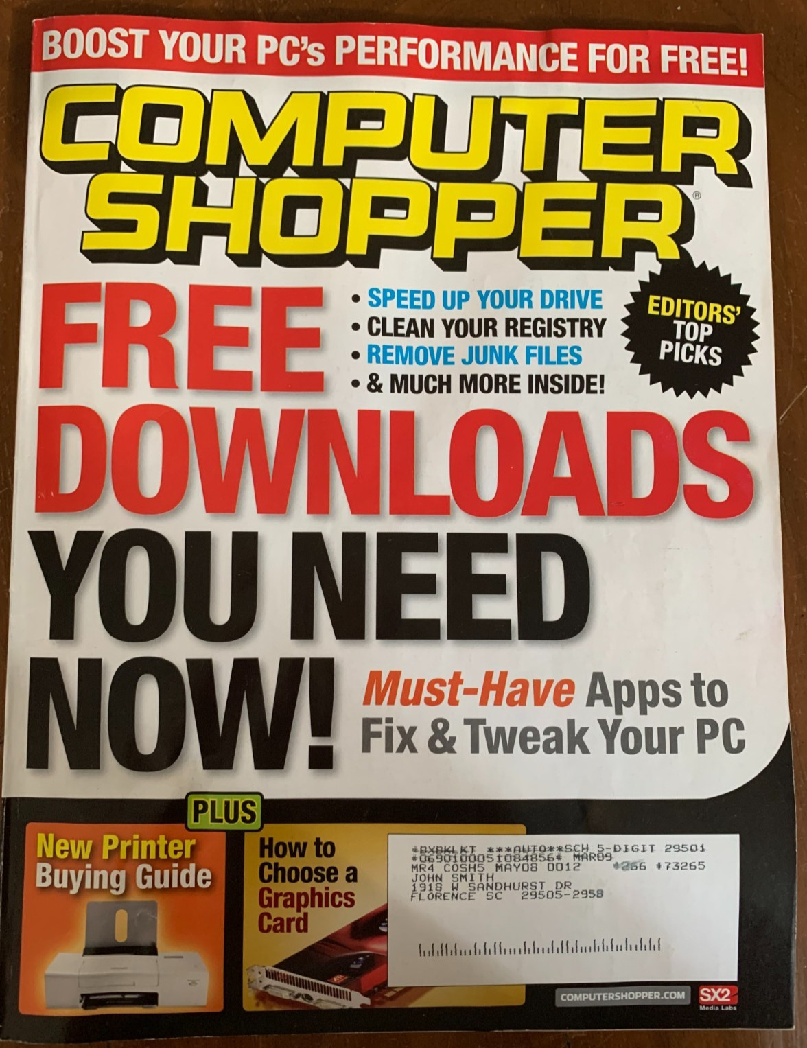 May 2008 COMPUTER SHOPPER Magazine PC Vintage MacBook AirVaio XPS CLEAN