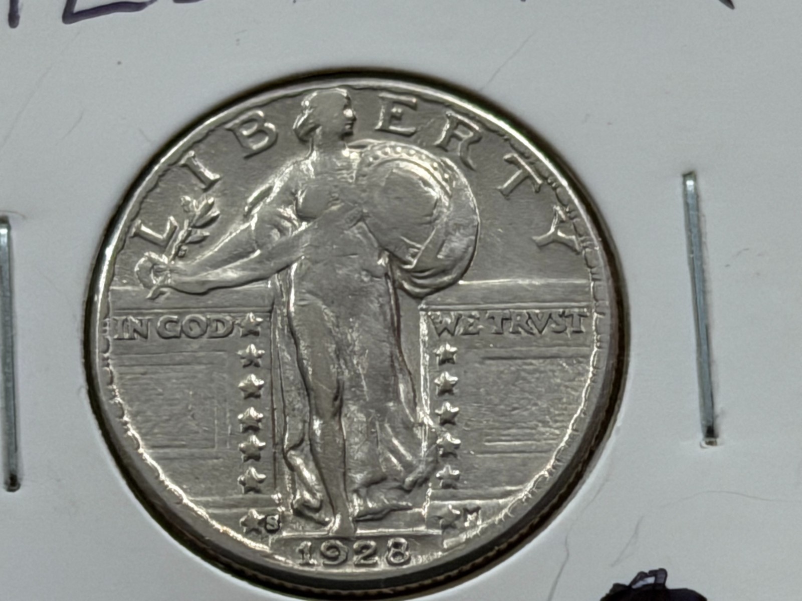 1928 S 25C Standing Liberty Silver Quarter