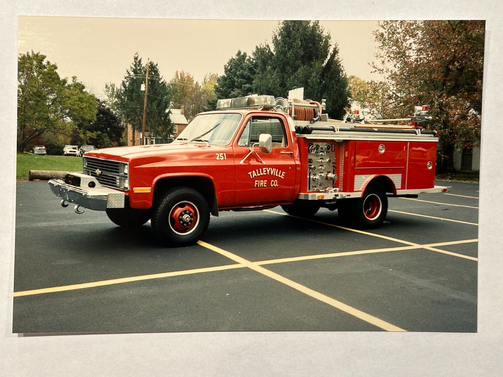 Talleyville DE Chevrolet Emergency One mini pumper Fire Apparatus Photo A52