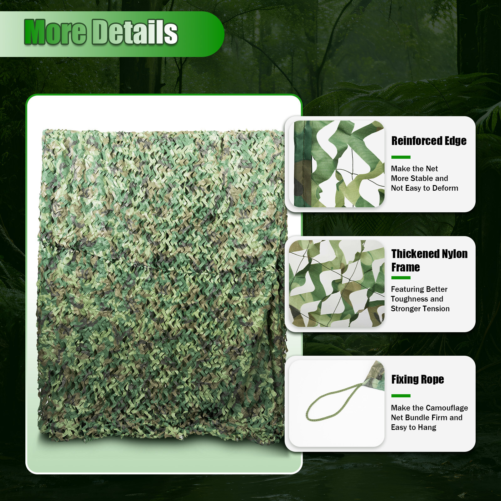 26 Ft*26 Ft Camouflage Camo Netting Camo Net Camping Hunting Woodland Net Mesh