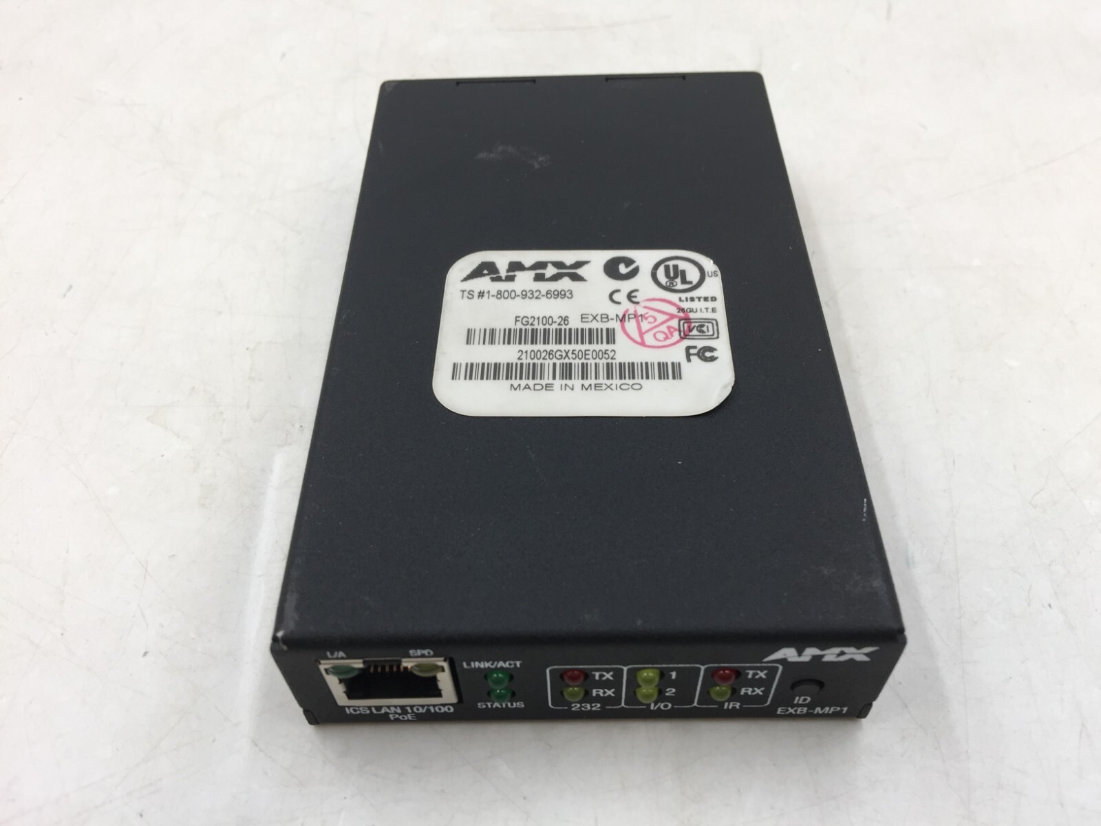 AMX EXB-MP1 ICS LAN 10/100 PoE Device Control Box UNIT ONLY FREE S/H