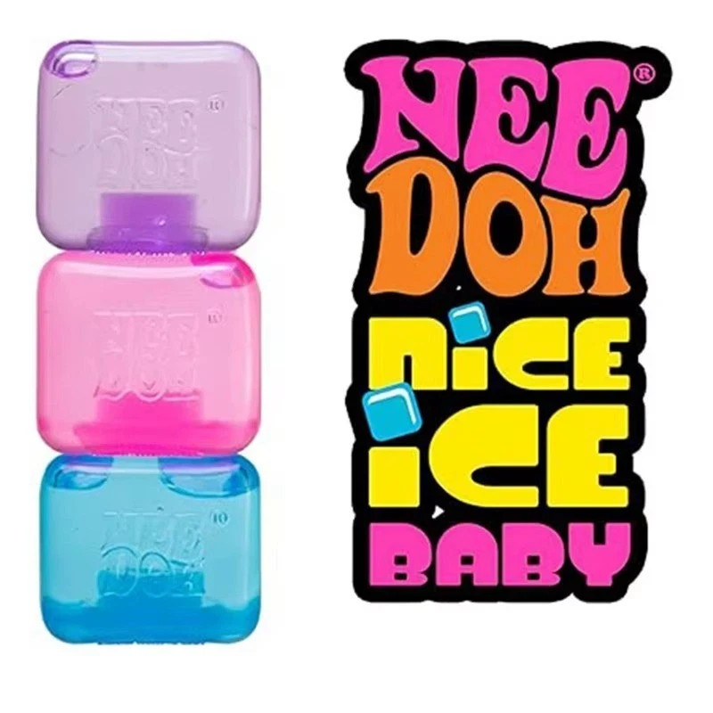 Nee Doh Nice Cube Stress Toy Soft Squishy Anxiety Relief Kids Adults Fidget