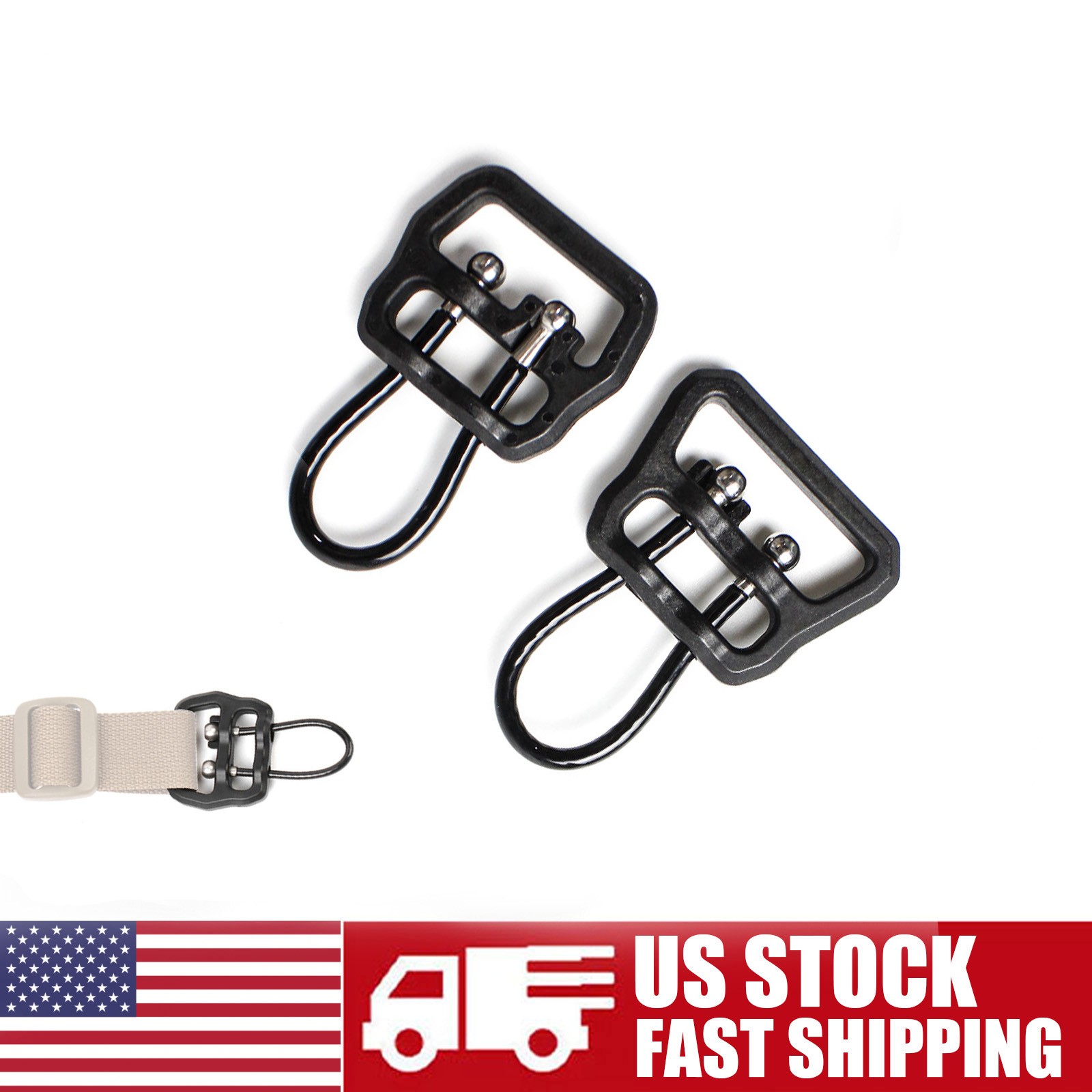 Tactical 1" 1.25" QD Buckle Rifle Sling Adapter For Universal Gun Quick Release
