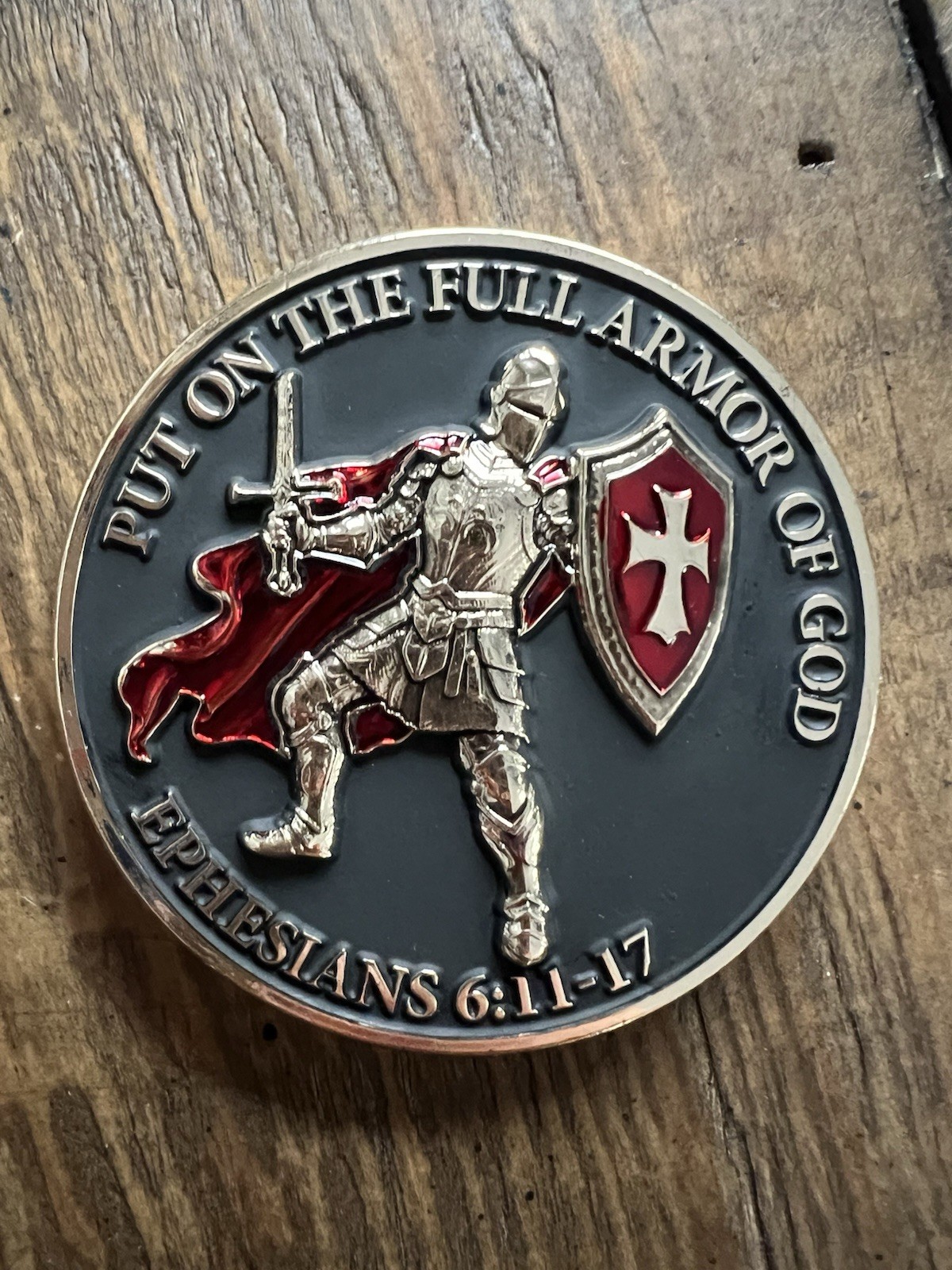 Christian Challenge Coin – “Put on the Full Armor of God” | Ephesians 6:11–17