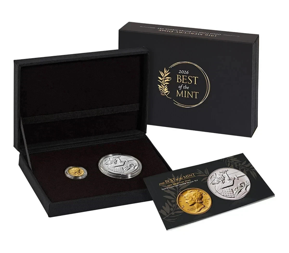 Best of the Mint 1916 Mercury Dime Gold Coin and Silver Medal Set 2026  26BM1