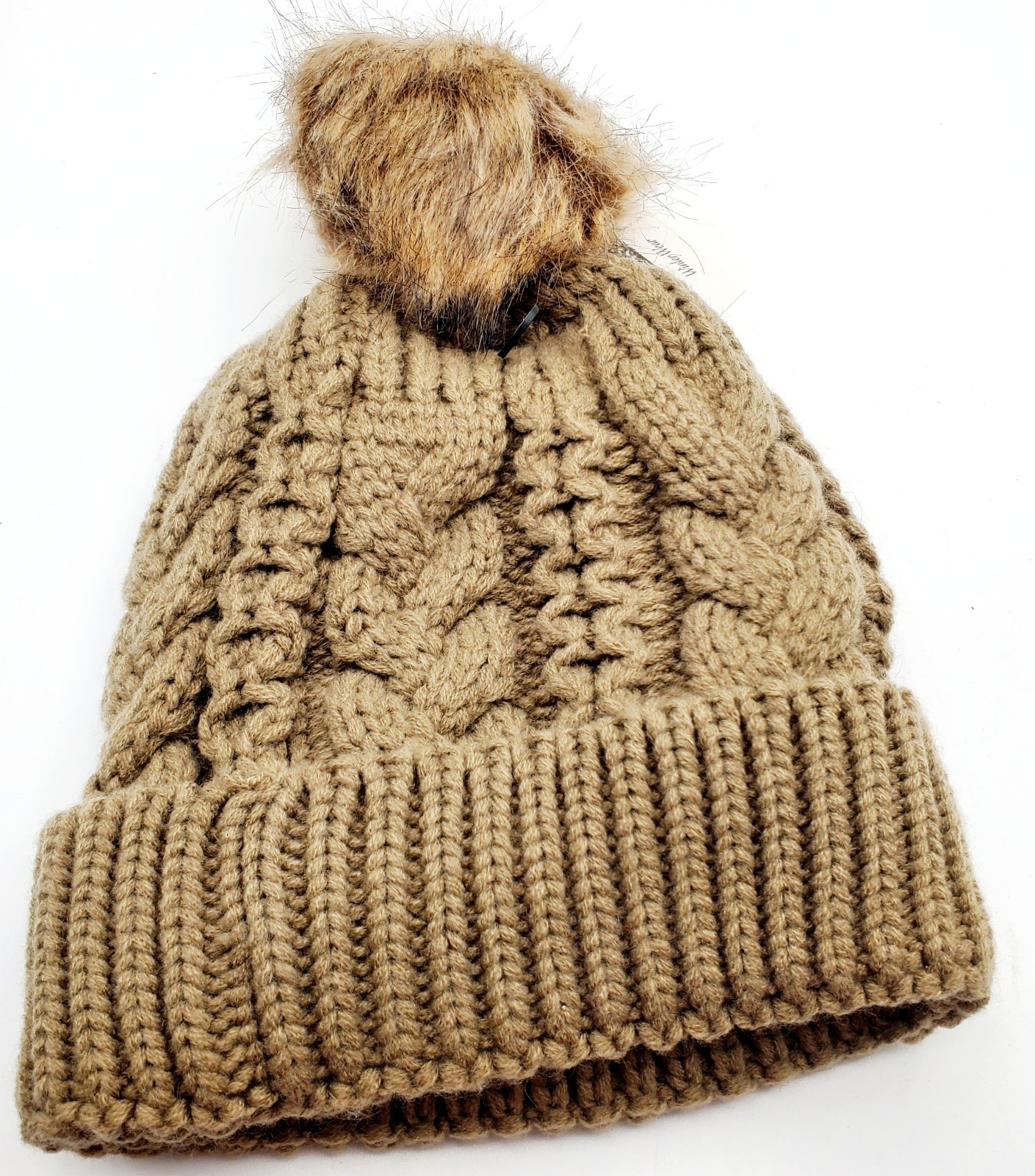 Reliant Winter Wear Lined Beanie New With Tags Tan & Black Ski Wear Snow Fashion