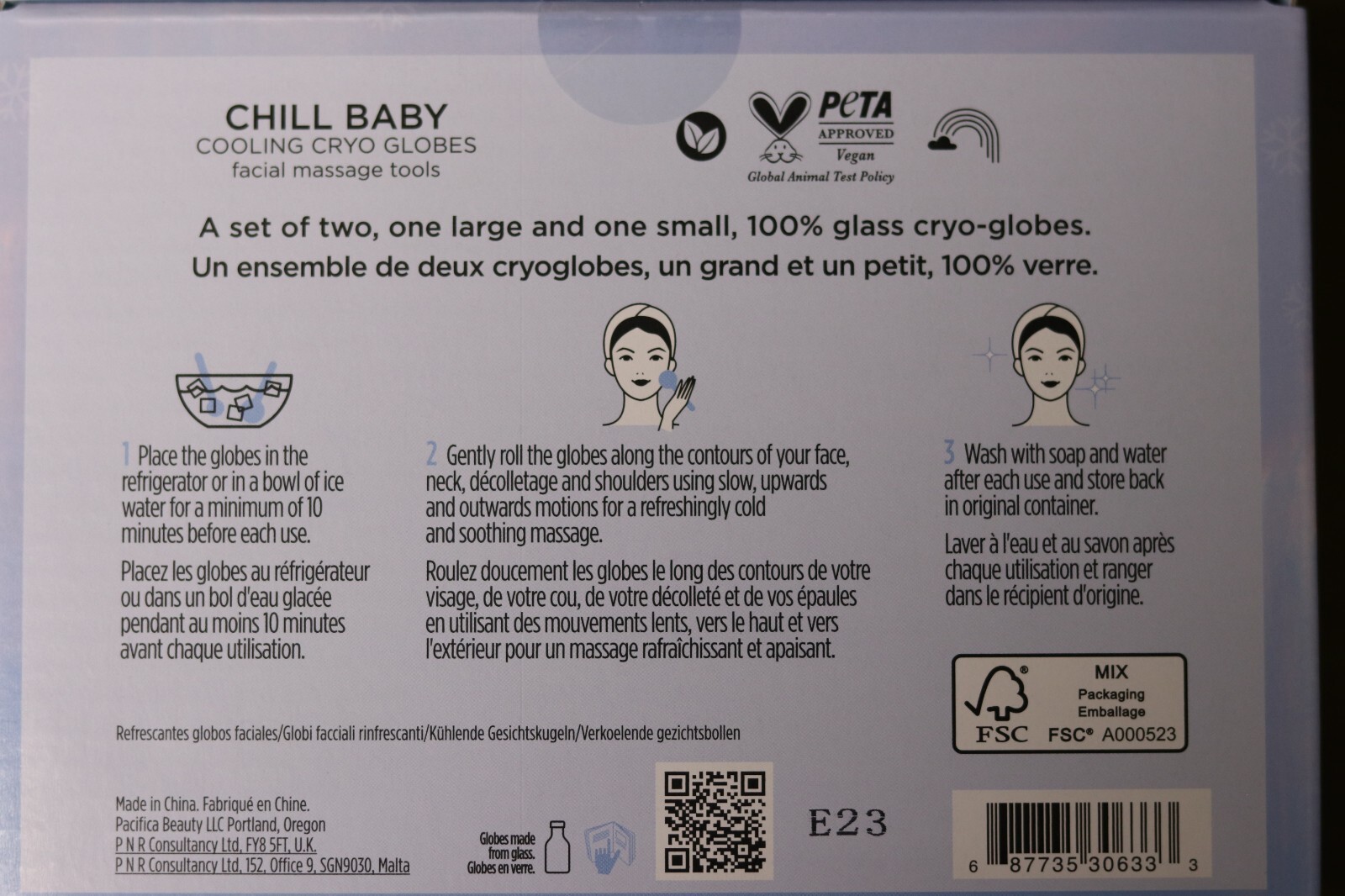pacifica chill baby cooling cryo globes