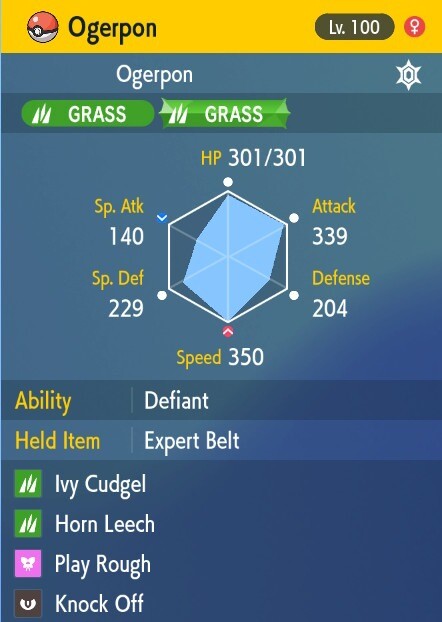 Pokemon Scarlet and Violet 6iv Max EV Ogerpon-Teal