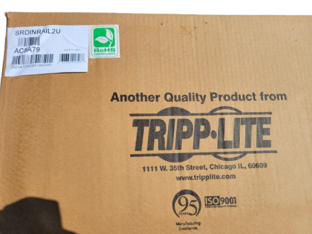 TRIPP LITE Series Smartrack Adjustable Rack-Mount Din Rail Kit Top SRDINRAIL2U