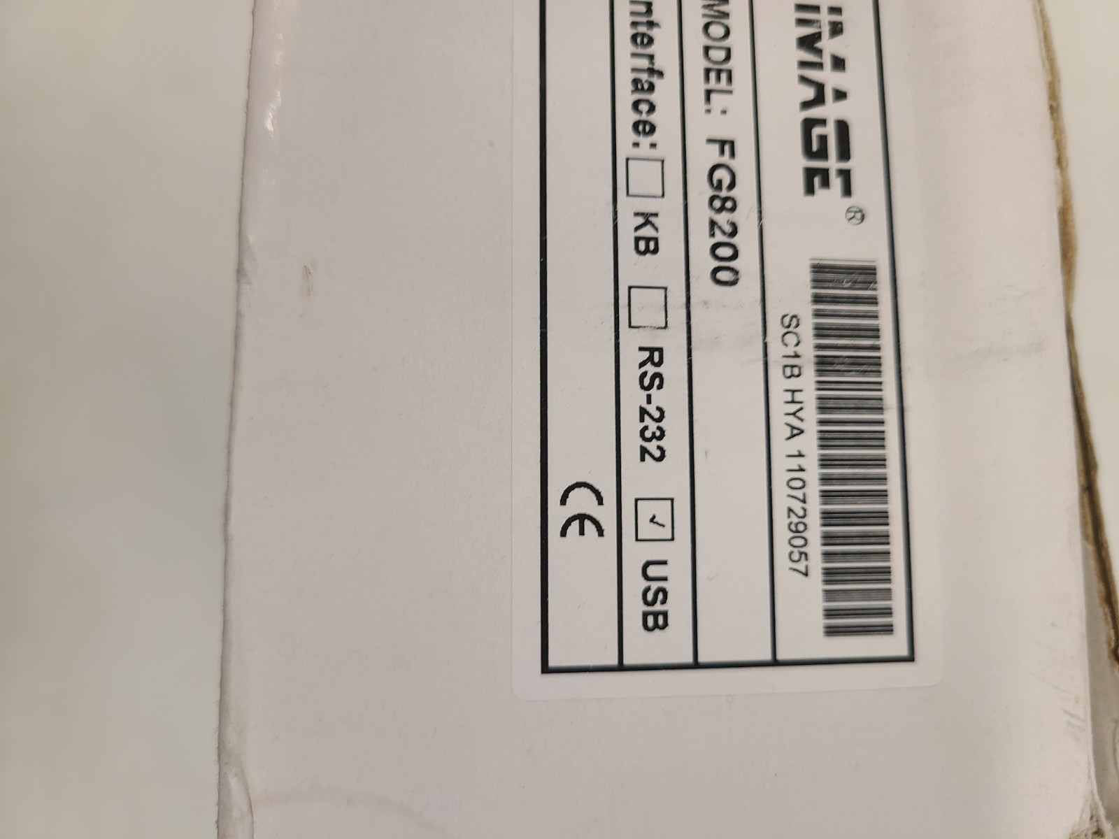 Image FG8200 USB Bar Code Reader USB