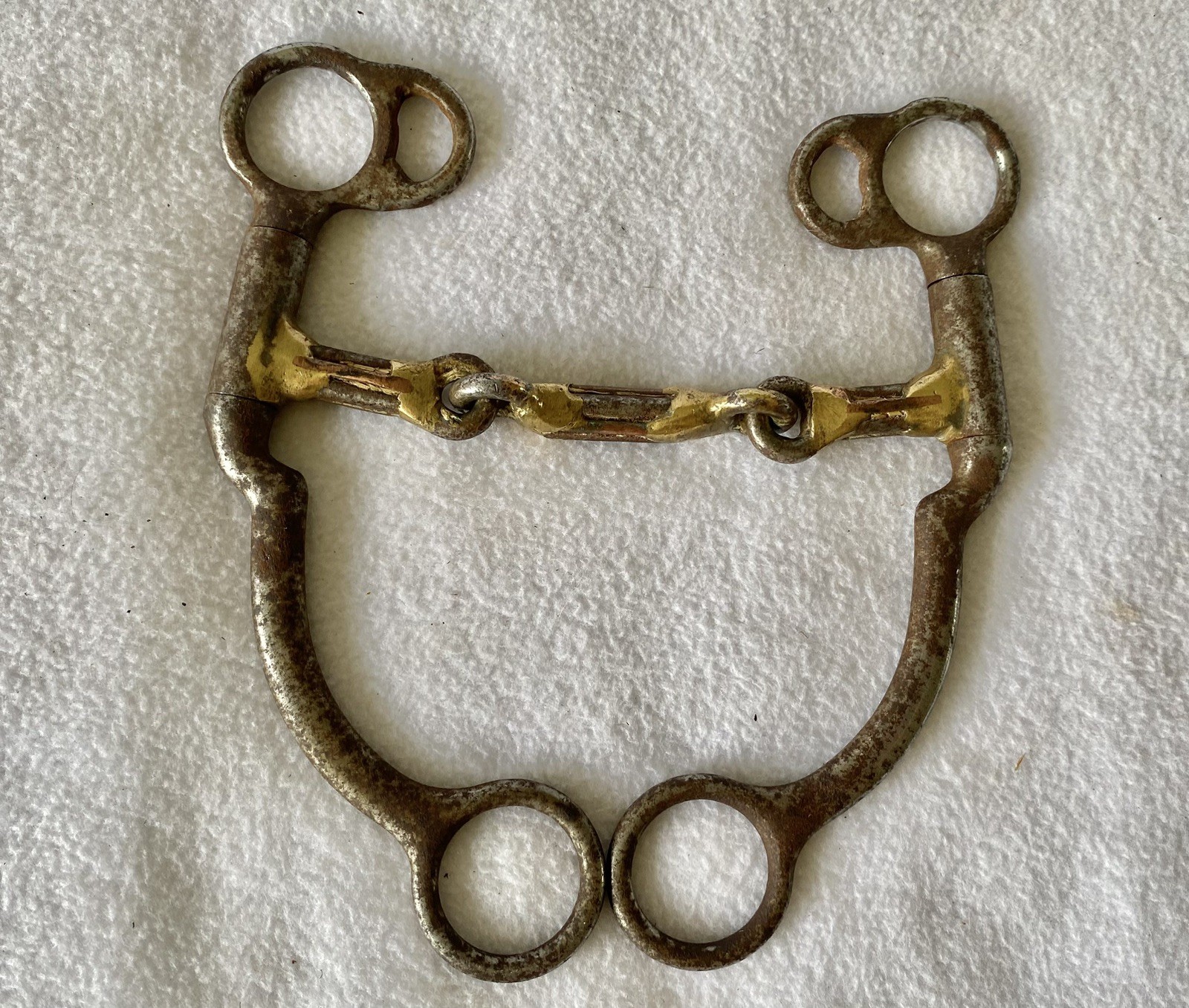 SUPER QUALITY HandMade 5" Sweet Iron & Copper WIDE DogBone Snaffle Mouth BIT