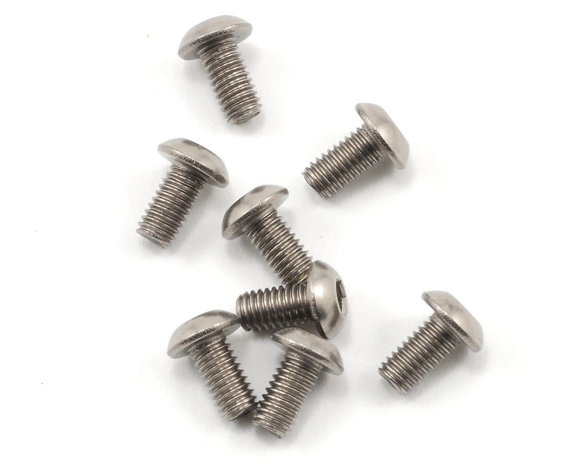 Kyosho 3x6mm Titanium Button Head Hex Screw (8) [KYO1-S13006HT]