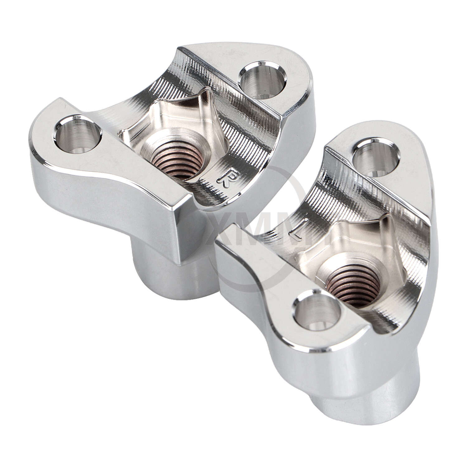 2" Tall Handlebar Risers Bottom For Harley Dyna Fat Boy Softail Road King Glide