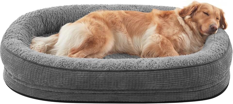 JOEJOY Orthopedic Dog Beds Large Sized Dog, XL Egg-Crate Memory Foam Pet Couc...