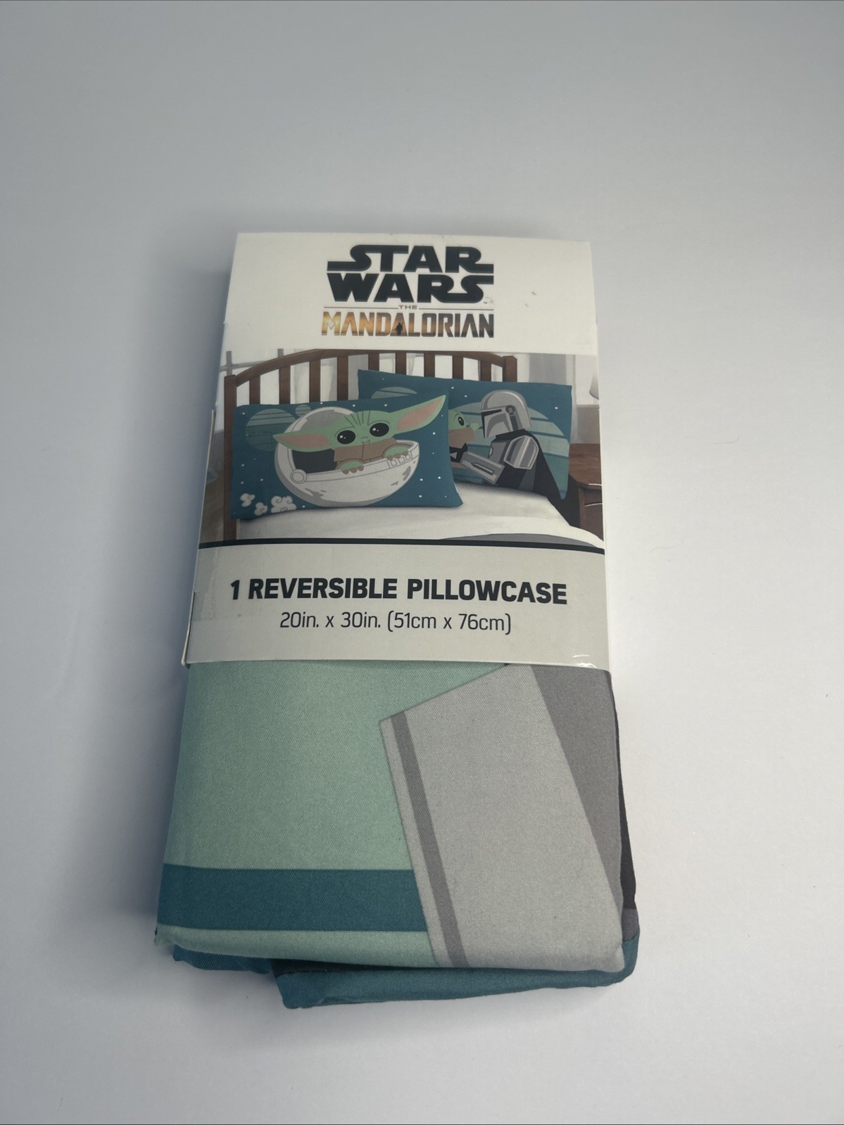 Star Wars The Mandalorian Reversible Pillowcase 20x30 (51cmx76cm)