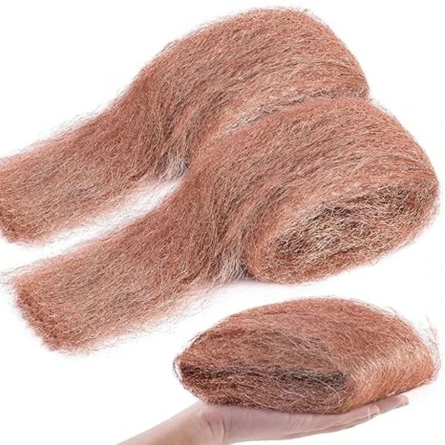 2 Pcs 3.5 Ounce Wool Pads Soft and Reusable Wool Skein to Polish-Copper