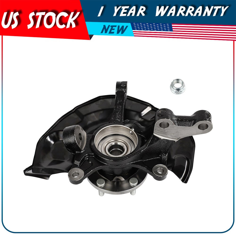 For Toyota Highlander 2004-2007 Front Left Steering Knuckle + Wheel Hub Bearing