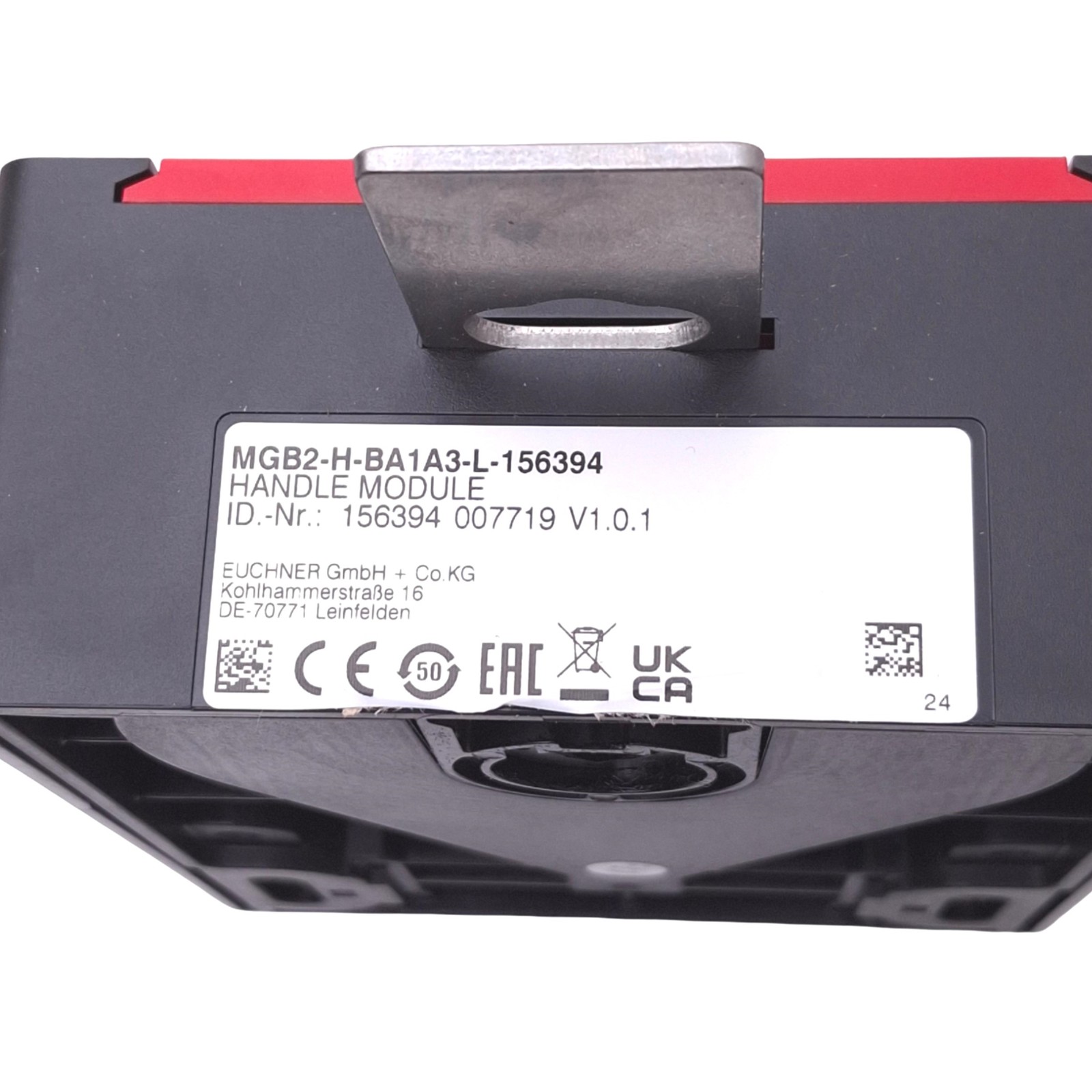 Euchner MGB2-H-BA1A3-L-156394 Multifunctional Gate Box Handle Module, 2000N Max